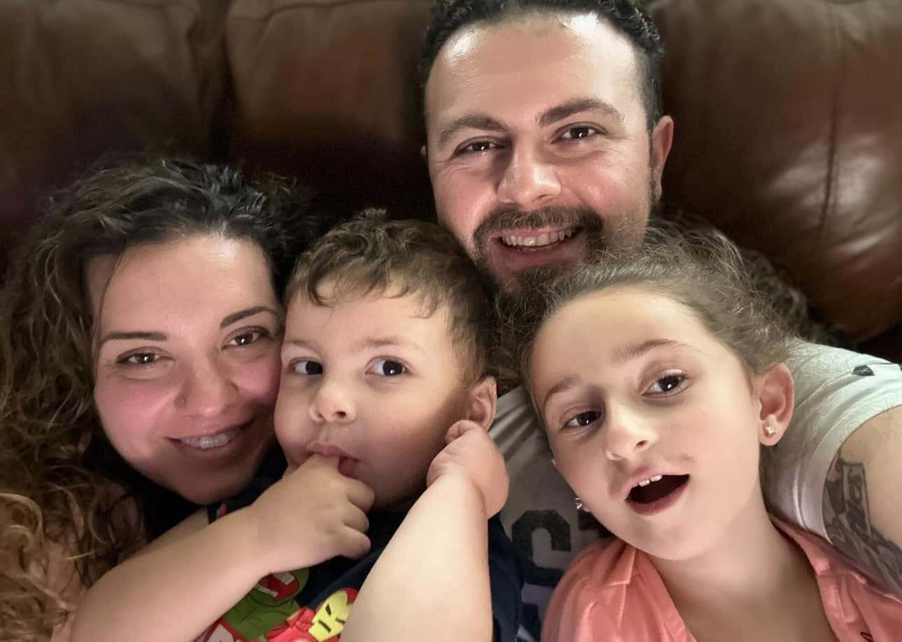 Raffi with his wife and kids