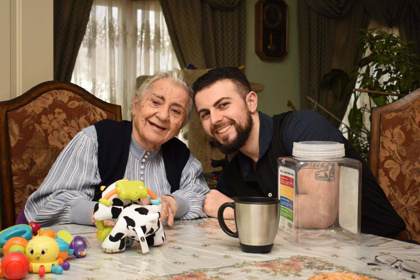 Raffi with his grandmother